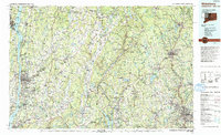Waterbury 1993 topographic map thumbnail