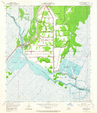 Allemands 1952 topographic map thumbnail