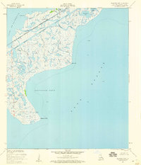 Alligator Point 1956 topographic map thumbnail