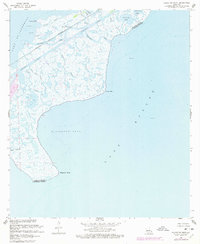 Alligator Point 1968 topographic map thumbnail