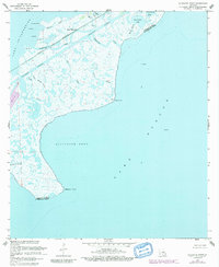 Alligator Point 1968 topographic map thumbnail
