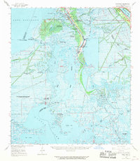 Barataria 1962 topographic map thumbnail