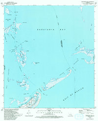 Barataria Pass 1993 topographic map thumbnail