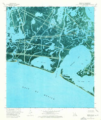 Bastian Bay 1973 topographic map thumbnail