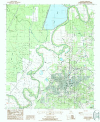 Bastrop 1988 topographic map thumbnail