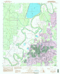 Bastrop 1994 topographic map thumbnail