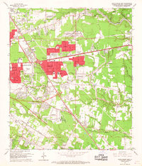 Baton Rouge East 1963 topographic map thumbnail