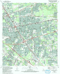 Baton Rouge East 1992 topographic map thumbnail