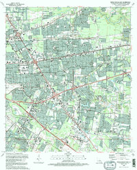 Baton Rouge East 1992 topographic map preview