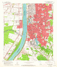 Baton Rouge West 1963 topographic map thumbnail