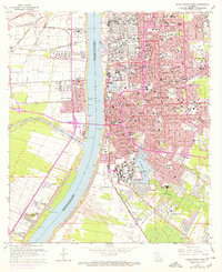 Baton Rouge West 1963 topographic map thumbnail