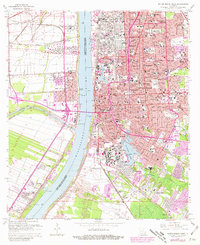 Baton Rouge West 1963 topographic map thumbnail