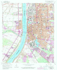 Baton Rouge West 1963 topographic map thumbnail