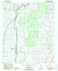 Baxter Bayou 1988 topographic map thumbnail
