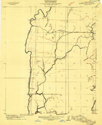 Baxter Bayou 1909 topographic map thumbnail