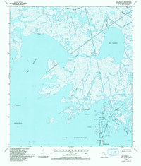 Bay Batiste 1993 topographic map thumbnail