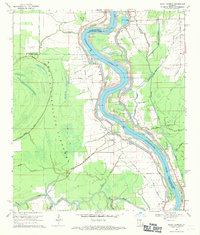 Bayou Current 1969 topographic map thumbnail