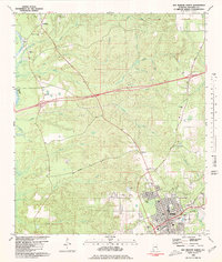 Bay Minette North 1980 topographic map thumbnail