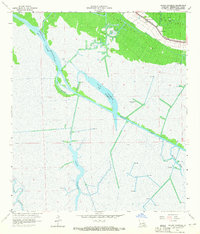 Bayou Cocodrie 1964 topographic map thumbnail