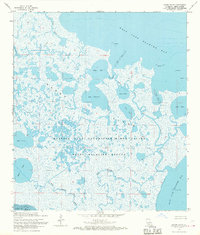Bayou Blanc 1968 topographic map thumbnail