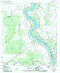 Bayou Current 1969 topographic map thumbnail
