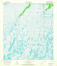 Bayou Sauveur 1964 topographic map thumbnail