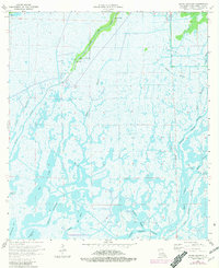 Bayou Sauveur 1964 topographic map thumbnail