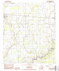 Bee Bayou 1987 topographic map preview