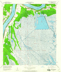 Belle Chasse 1951 topographic map thumbnail