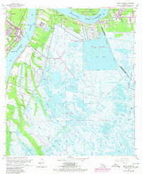 Belle Chasse 1966 topographic map thumbnail