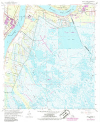 Belle Chasse 1966 topographic map thumbnail