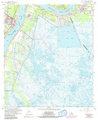 Belle Chasse 1966 topographic map thumbnail