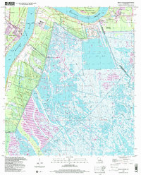 Belle Chasse 1999 topographic map thumbnail