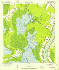 Bertrandville 1951 topographic map thumbnail