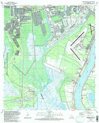 Bertrandville 1992 topographic map thumbnail