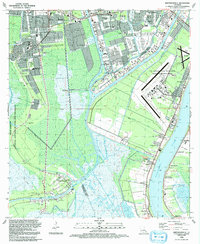 Bertrandville 1992 topographic map thumbnail