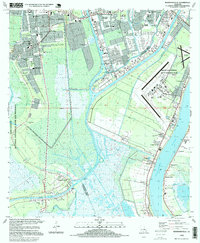 Bertrandville 1995 topographic map thumbnail