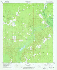 Bodcau Lake 1975 topographic map thumbnail
