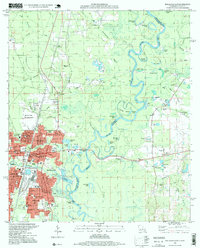 Bogalusa East 1997 topographic map thumbnail