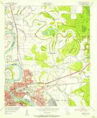 Bossier City 1955 topographic map thumbnail