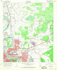 Bossier City 1960 topographic map thumbnail