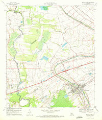 Breaux Bridge 1970 topographic map thumbnail