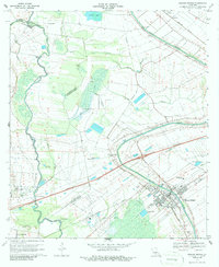 Breaux Bridge 1970 topographic map thumbnail