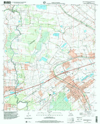 Breaux Bridge 1998 topographic map thumbnail