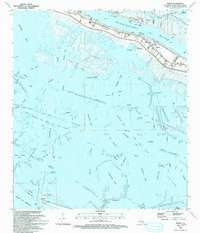 Buras 1993 topographic map thumbnail