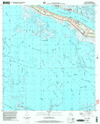 Buras 1998 topographic map thumbnail