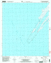 Burrwood Bayou West 1998 topographic map thumbnail