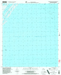 Burrwood Bayou East 1998 topographic map thumbnail