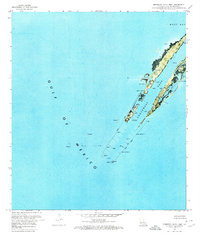 Burrwood Bayou West 1971 topographic map thumbnail