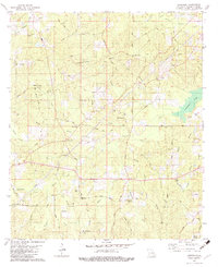 Cadeville 1982 topographic map thumbnail